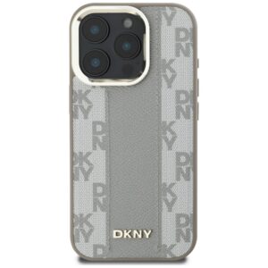 Dėklas DKNY Checkered Pattern Magsafe Apple iPhone 16 Pro Max beige - Image 3