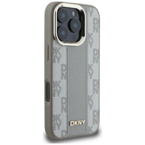 Dėklas DKNY Checkered Pattern Magsafe Apple iPhone 16 Pro Max beige - Image 4