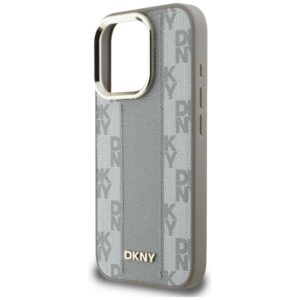 Dėklas DKNY Checkered Pattern Magsafe Apple iPhone 16 Pro Max beige - Image 6