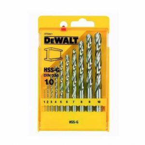 DEWALT METALO GRĄŽTAS HSS-G RINKINYS 10vnt.