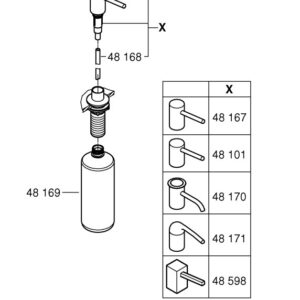 Dozatorius Grohe 1021652430, juodas matinis - Image 2