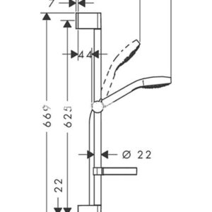 Dušo komplektas Hansgrohe 26566400 - Image 2