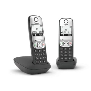 Gigaset A690 Duo Analoginis telefonas Skambintojo ID Juoda, Sidabras - Image 1