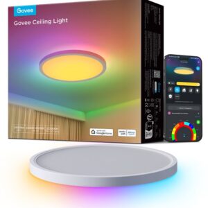 Govee 30cm RGBWW + RGBIC Smart Išmanusis prie lubų tvirtinamas šviestuvas Wi-Fi/Bluetooth 28 W