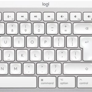 Logitech Master MX Keys S for Mac klaviatūra Biuras RD belaidis ryšys + „Bluetooth“ QWERTY JAV tarptautinė versija Aliuminis, Balta