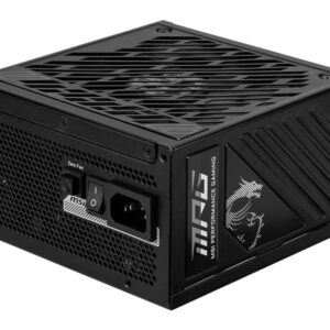 MSI MPG A850GS PCIE5 maitinimo blokas 850 W 24-pin ATX ATX Juoda