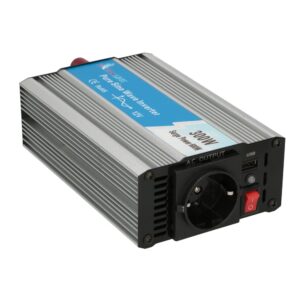 Extralink CAR VOLTAGE CONVERTER 12V - 230V, 300W, PURE SINUS OPIP-300W maitinimo adapteris / inverteris Automatinis Aliuminis
