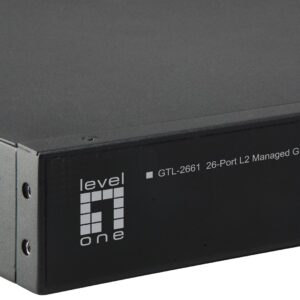 LevelOne GTL-2661 tinklo komutatorius Valdomas L2 Gigabit Ethernet (10/100/1000) Juoda - Image 3
