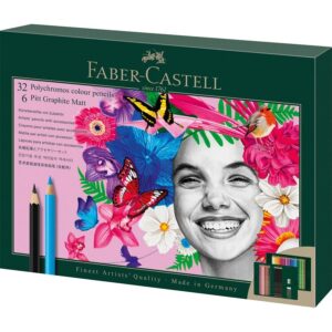 Faber-Castell Polychromos & Pitt Graphite Matt Set Multi spalvos 38 vnt