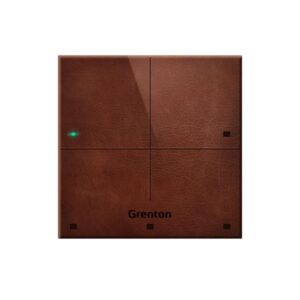 GRENTON TOUCH PANEL/ 4 TOUCH FIELDS/ TF-BUS/ DARK, MADE OF NATURAL LEATHER FRONT - Image 1