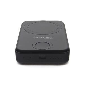 RealPower 444408 nešiojamasis įkroviklis 10000 mAh Belaidis įkrovimas Juoda - Image 3