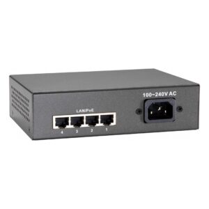 LevelOne FEP-0511 tinklo komutatorius Fast Ethernet (10/100) Maitinimas per Eternetą (PoE) Pilka - Image 1