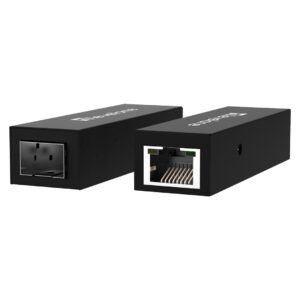 LevelOne GVT-1001 tinklo medijos keitiklis 1000 Mbit/ai Geltona - Image 2