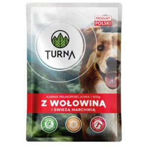 TURNA su jautiena – šlapias pašaras šuniui – 100g