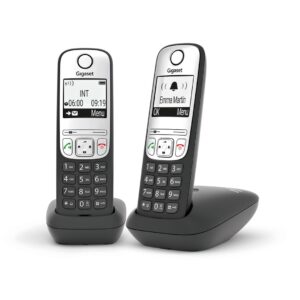 Gigaset A690 Duo Analoginis telefonas Skambintojo ID Juoda, Sidabras - Image 2