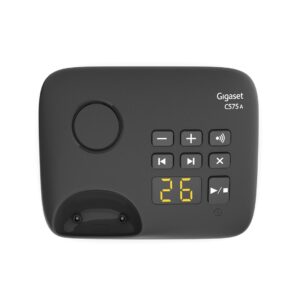 Gigaset C575A Duo Analoginio ryšio / DECT telefonas Skambintojo ID Juoda - Image 3
