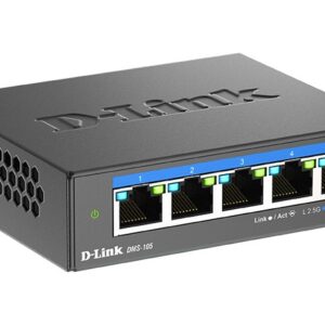 D-Link DMS-105 Ne-valdomas L2 2.5G Ethernet (100/1000/2500) Juoda - Image 3