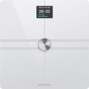 Withings Body Comp Kvadratas Balta Elektroninės vonios svarstyklės