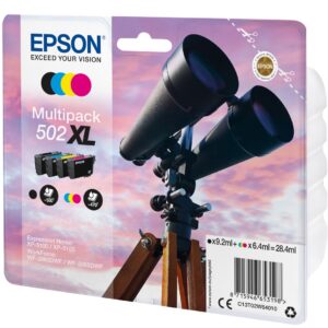 Epson 502XL rašalo kasetė 1 vnt Originalus Didelė (XL) išeiga Juoda, Žydras, Rausvai raudona, Geltona - Image 1