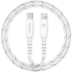 ENERGEA Nyloflex USB-C - Lightning Kabelis C94 MFI 1.5m white - Image 1
