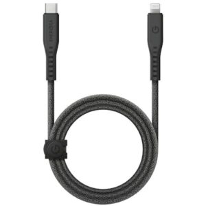 ENERGEA Flow USB-C į Lightning C94 MFI Kabelis 1.5m juodos spalvos 60W 3A PD Fast Charge - Image 1