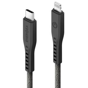 ENERGEA Flow USB-C į Lightning C94 MFI Kabelis 1.5m juodos spalvos 60W 3A PD Fast Charge - Image 2