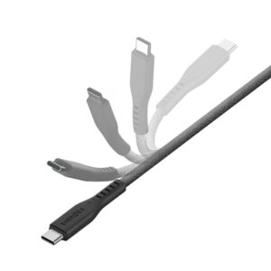 ENERGEA Flow USB-C į Lightning C94 MFI Kabelis 1.5m juodos spalvos 60W 3A PD Fast Charge - Image 3