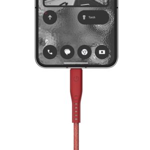 ENERGEA Flow USB-C į USB-C Kabelis 1.5m Red 240W 5A PD Fast Charge - Image 4