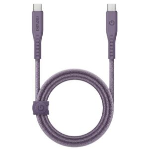 ENERGEA Flow USB-C į USB-C Kabelis 1.5m violetinės spalvos 240W 5A PD Fast Charge