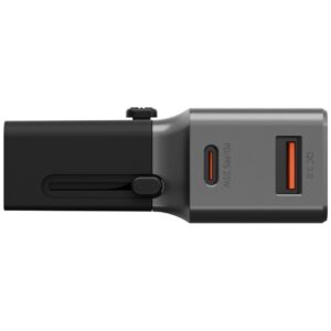 Adapteris Energea TravelWorld 1A1C 25W black gunmetal - Image 4