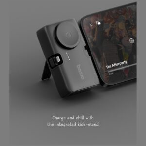 PowerBank 3in1 Bazic Koda 5000mAh PD20W USB-C/Lightning juodos spalvos - Image 7
