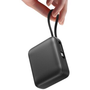 PowerBank Energea Integra Mini 35 10000mAh cableUSB-C PD35W pilkos spalvos - Image 2