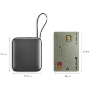 PowerBank Energea Integra Mini 35 10000mAh cableUSB-C PD35W pilkos spalvos - Image 3