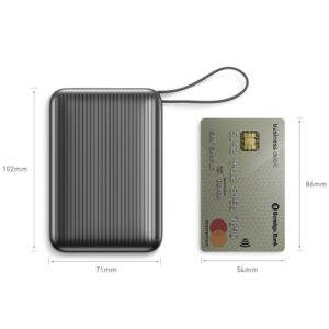PowerBank Energea Integra Ultra 45 20000mAh cable USB-C PD45W pilkos spalvos - Image 2