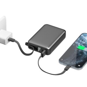 PowerBank Energea Integra Ultra 45 20000mAh cable USB-C PD45W pilkos spalvos - Image 5