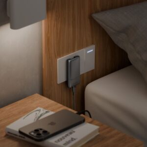 Laidinis įkroviklis Energea TravelWorld Edge 65W 2xUSB-C PD/PPS/QC3.0 (US/UK/EU) graphite - Image 10