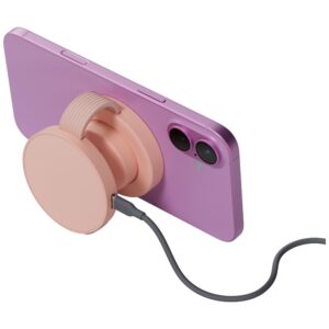 Belaidis įkroviklis Bazic GoMag Trio 2 3in1 15W magnetic skirtas iPhone/Watch/AirPods rožinės spalvos - Image 3