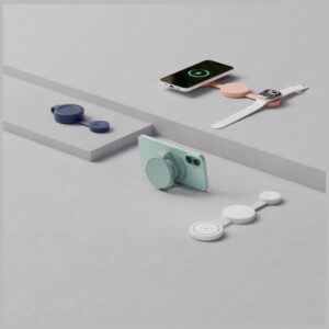 Belaidis įkroviklis Bazic GoMag Trio 2 3in1 15W magnetic skirtas iPhone/Watch/AirPods pistachio - Image 6