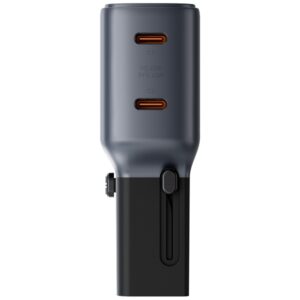 Laidinis įkroviklis Energea TravelGo Adapter 45 2xUSB-C 45W graphite-juodos spalvos - Image 7