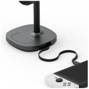 Charging station Energea MagArctic Stand 4in1 Qi2 with cooling and cable graphite - Image 4