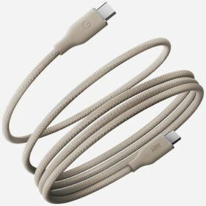 Energea Helix 60 Magnetic USB-C į USB-C Kabelis 480Mbps 60W 1.5m natural