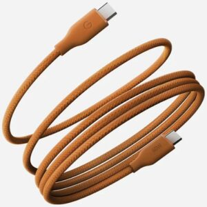Kabelis Energea Helix 60 USB-C skirta USB-C magnetyczny 480Mbps 60W 1.5m oranžinės spalvos - Image 1