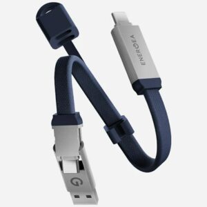 Energea Sheath Key 2-in-1 Kabelis USB-C į USB-C/USB-A 480Mbps 60W 15cm blue