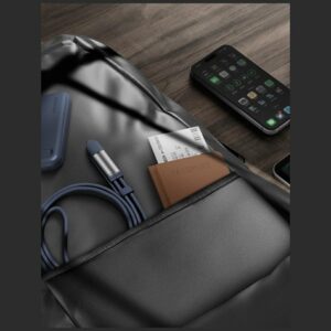 Energea Sheath Travel 2-in-1 Kabelis USB-C į USB-C/USB-A 480Mbps 60W 1.2m gunmetal - Image 4