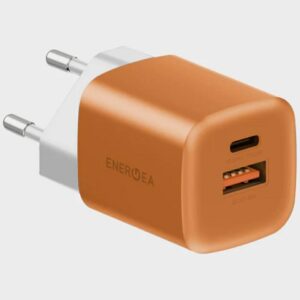 Laidinis įkroviklis Energea Ampcharge GaN35 USB-C/USB-A PD/PPS/QC3.0 35W orange - Image 1