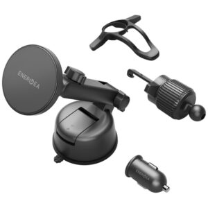 Belaidis įkroviklis Energea Magdrive Kit 15W for windshield/vent grille/dashboard juodos spalvos - Image 2