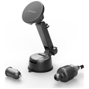 Belaidis įkroviklis Energea Magdrive Kit 15W for windshield/vent grille/dashboard juodos spalvos - Image 3