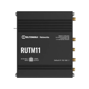 Teltonika RUTM11 laidinis maršrutizatorius Gigabitinis eternetas Juoda
