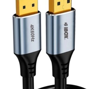iBox ITVDP013 DisplayPort kabelis 4K 60Hz su auksiniu kištuku 3 m