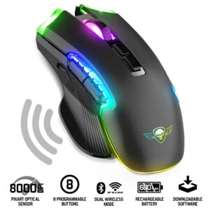 Spirit of Gamer ELITE M70 kompiuterio pelė Žaidimams Dešinės rankos RD belaidis ryšys + „Bluetooth“ Optinis 4800 DPI - Image 2